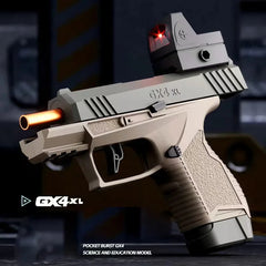 GX4xl toy gun with a dark background