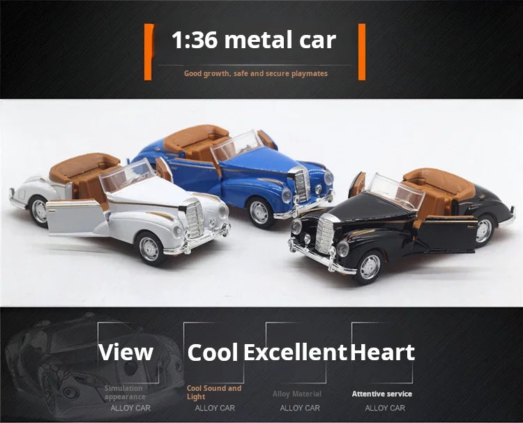 Miniature classic diecast car