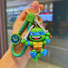 Cute TMNT anime keychain for kids and fans