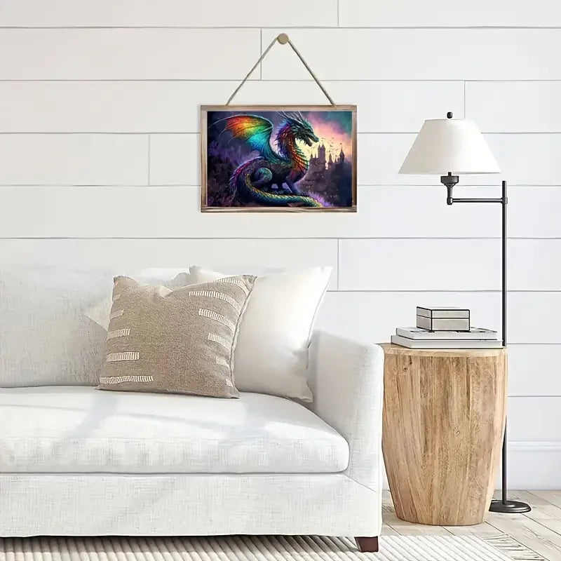 Dragon wooden jigsaw puzzle artwork