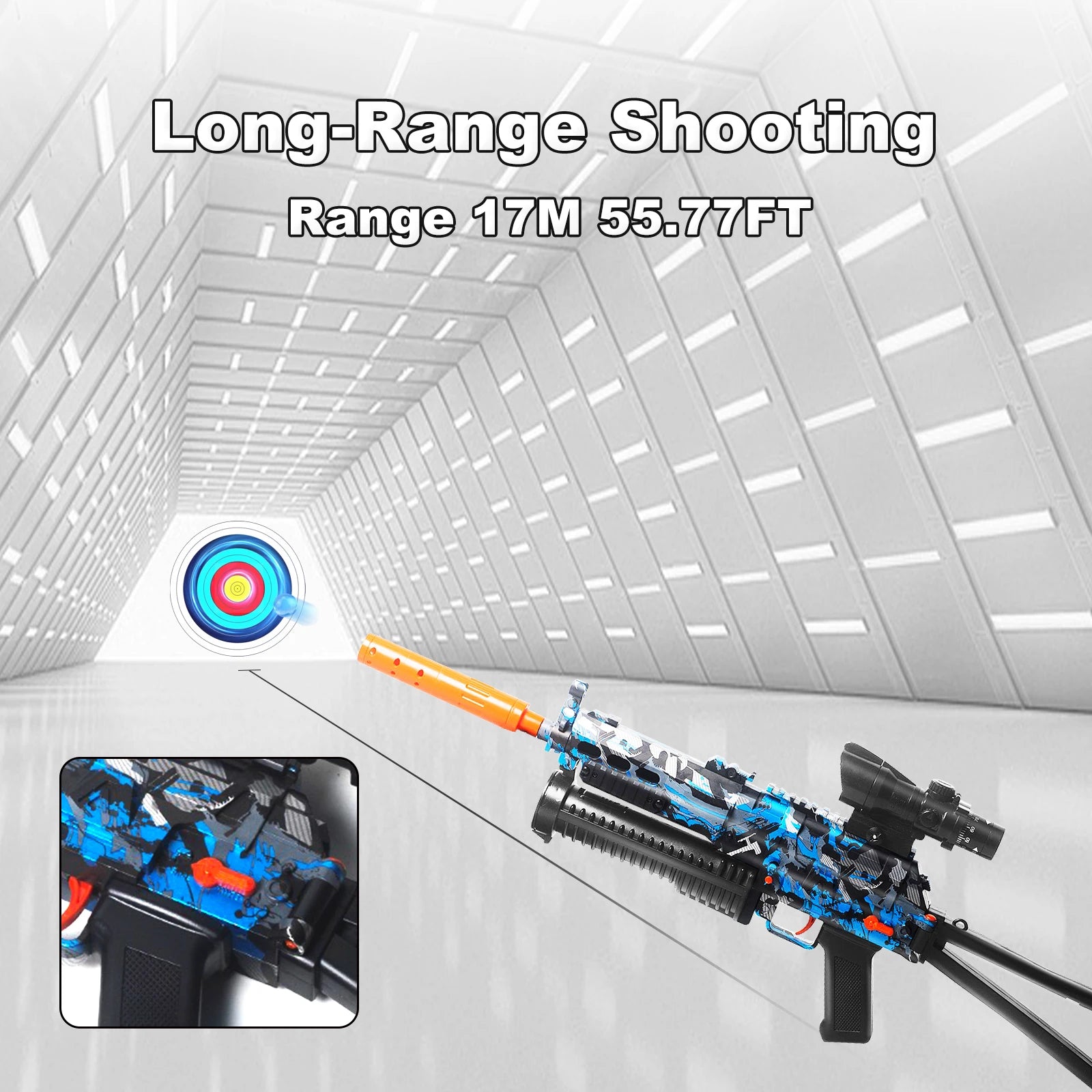 Automatic Gel Ball Blaster Rifle with Scope