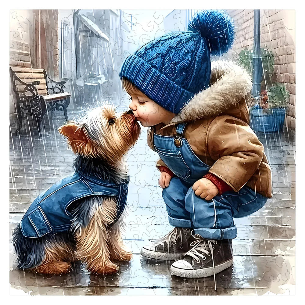 Premium wooden Dog jigsaw puzzle