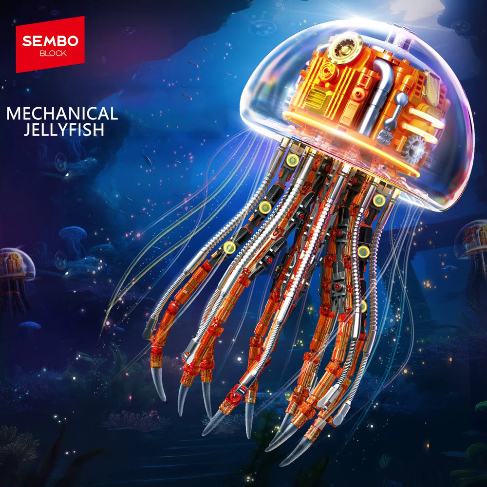 Packaging of Sembo Block Mechanical Jellyfish Model building kit