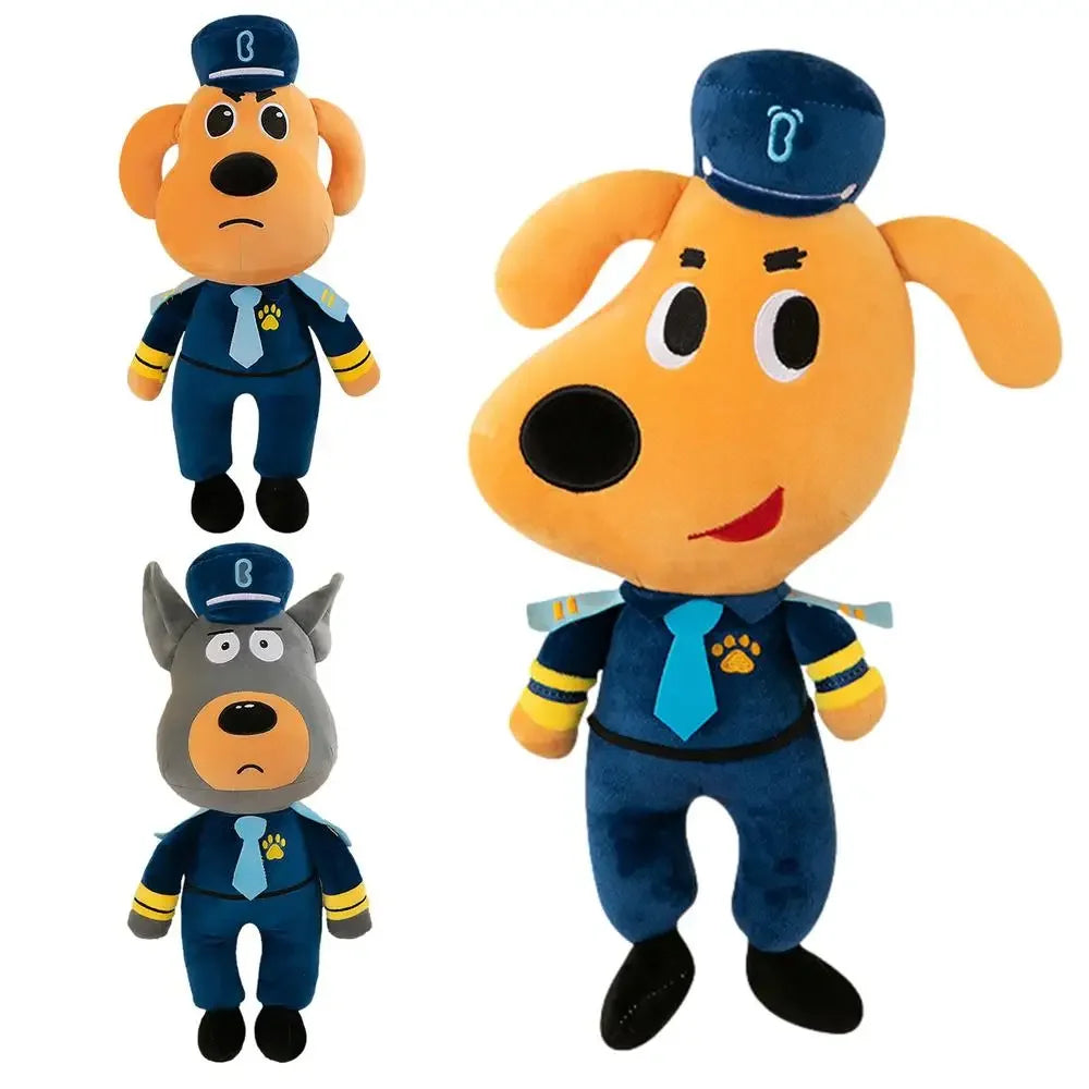 Back of sheriff Labrador anime soft toy