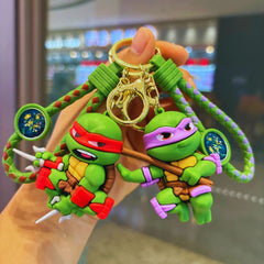 Teenage Mutant Ninja Turtles Raphael and Donatello keychain figure