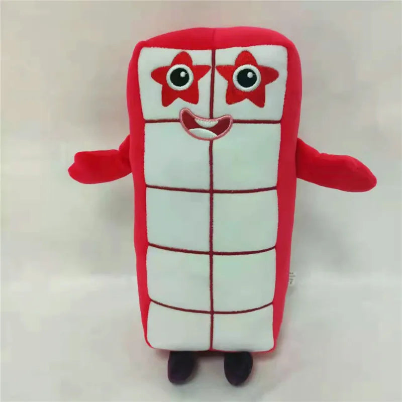 Colorful Cartoon Number Plushies for Kids