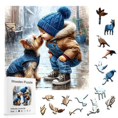 Wooden Dog jigsaw puzzle artwork